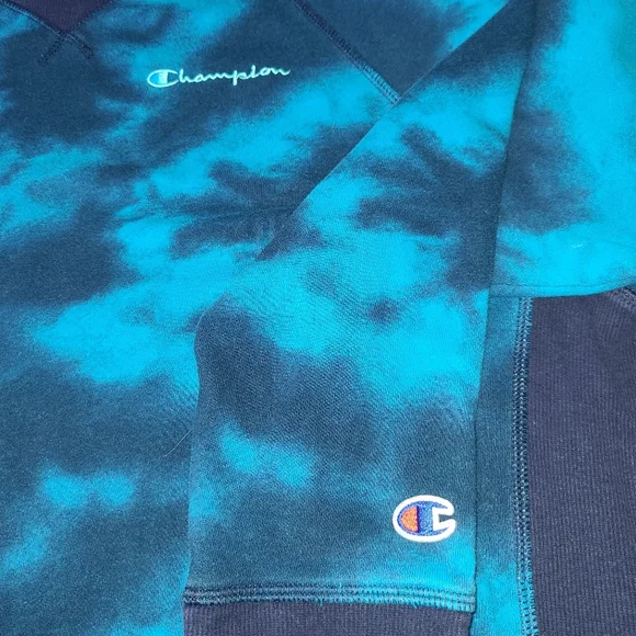 Champion Crew Neck Tie-dye Sweatshirt - Picture 5 of 6